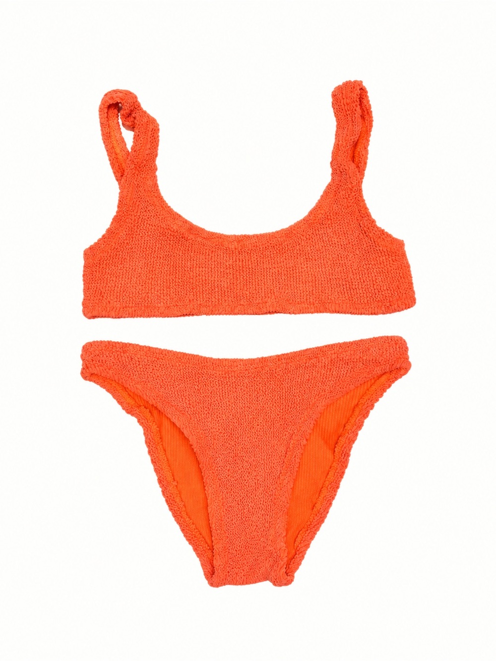 Baker Crinkle Bikini in Orange